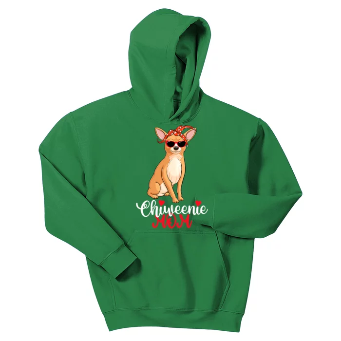 Wo Chiweenie Dog Chiweenie Mom Kids Hoodie