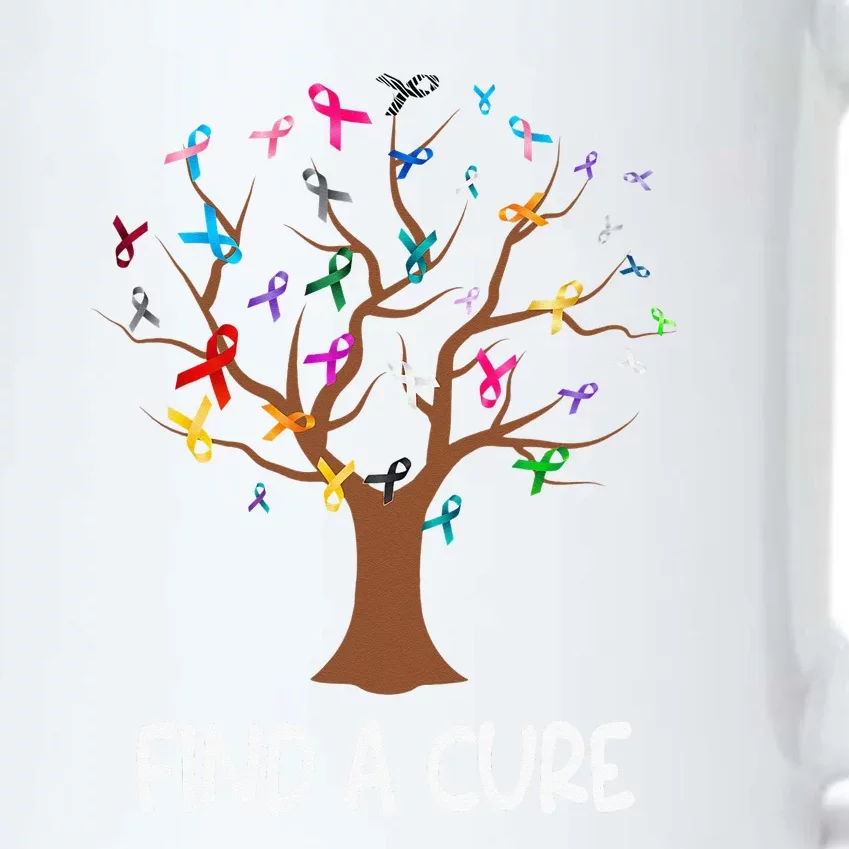 World Cancer Day Find A Cure All Cancer Awareness Black Color Changing Mug