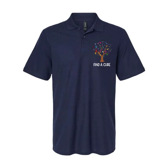 World Cancer Day Find A Cure All Cancer Awareness Softstyle Adult Sport Polo