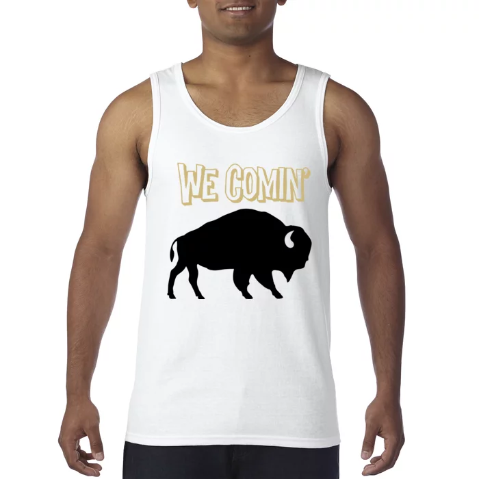 We Comin Deion Sanders Buffaloes Coach Prime Tank Top