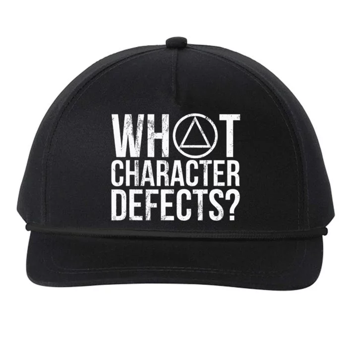 What Character Defects Alcoholics Anonymous Snapback Five-Panel Rope Hat