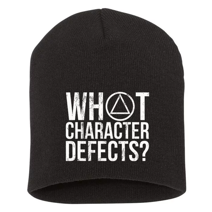 What Character Defects Alcoholics Anonymous Short Acrylic Beanie