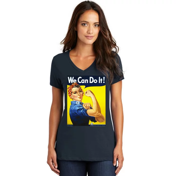 We Can Do It! Women's V-Neck T-Shirt