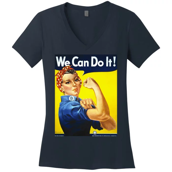 We Can Do It! Women's V-Neck T-Shirt