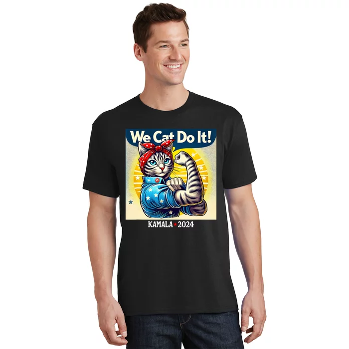 We Cat Do It Kamala Harris Supporter Childless Cat Ladies T-Shirt