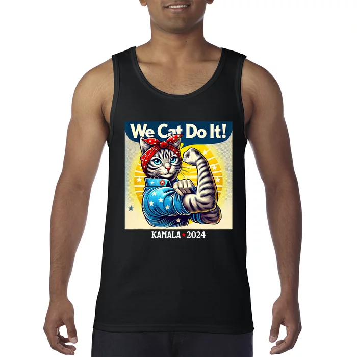 We Cat Do It Kamala Harris Supporter Childless Cat Ladies Tank Top