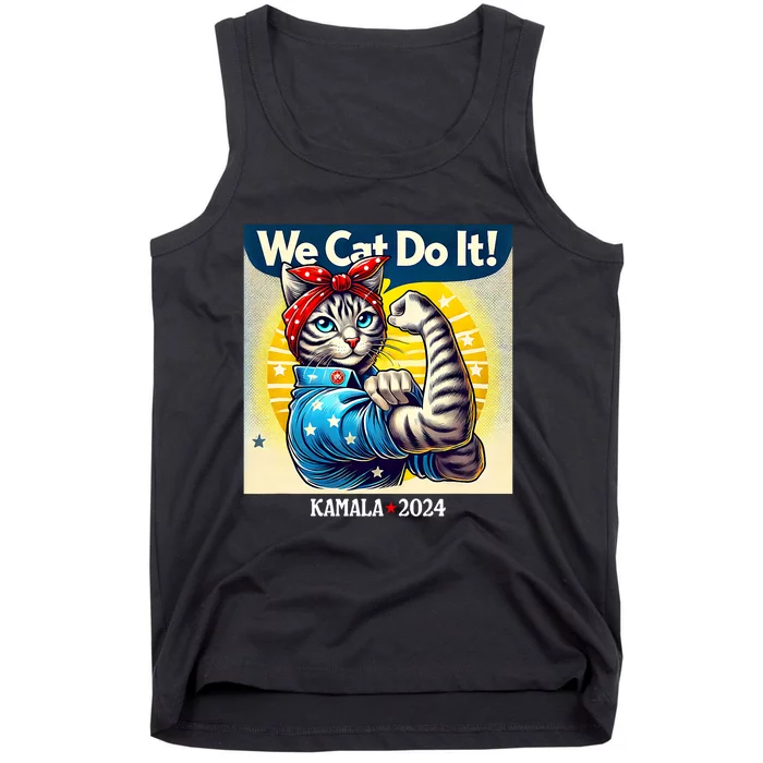 We Cat Do It Kamala Harris Supporter Childless Cat Ladies Tank Top