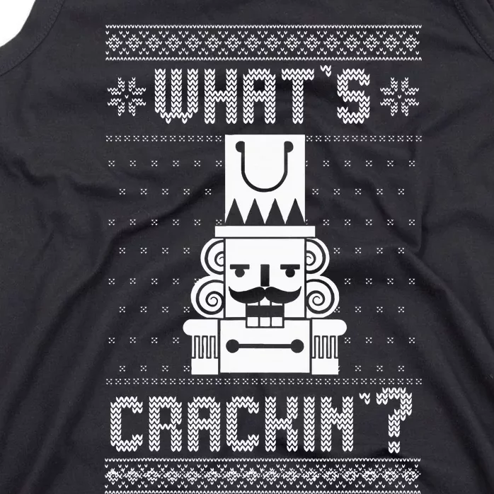 WhatS Crackin Deez Nuts Nutcracker Funny Ugly Christmas Tank Top