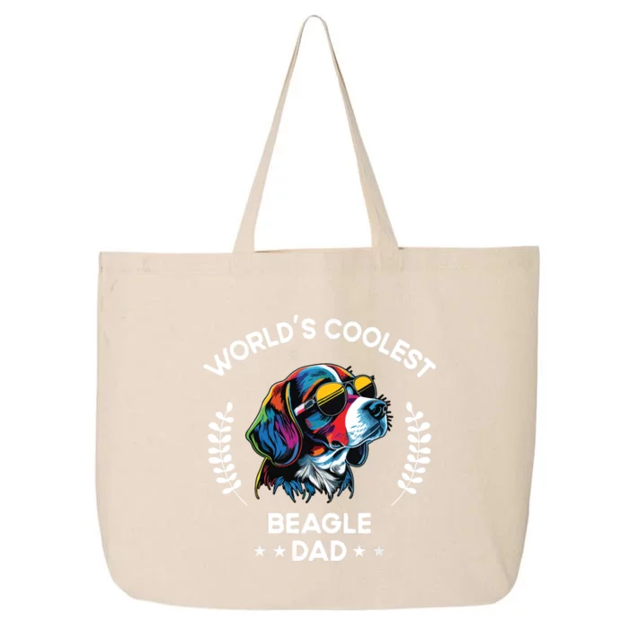 Worlds Coolest Dog Dad Papa Men Beagle 25L Jumbo Tote