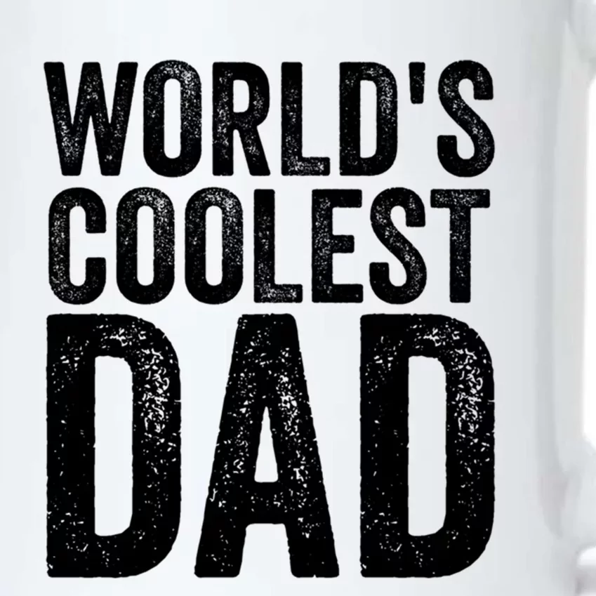 Worlds Coolest Dad Fathers Day Fatherhood Gift Black Color Changing Mug