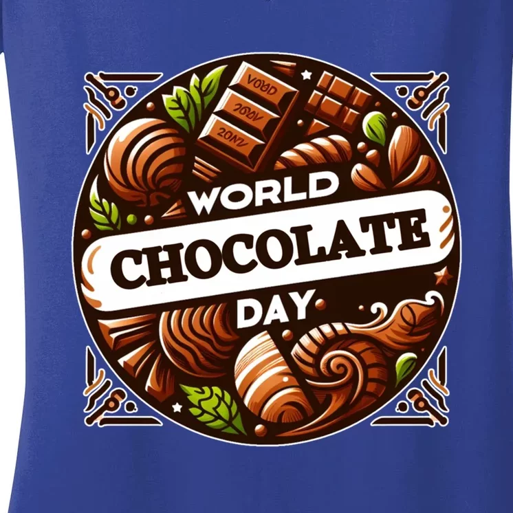 World Chocolate Day Great Gift Women's V-Neck T-Shirt