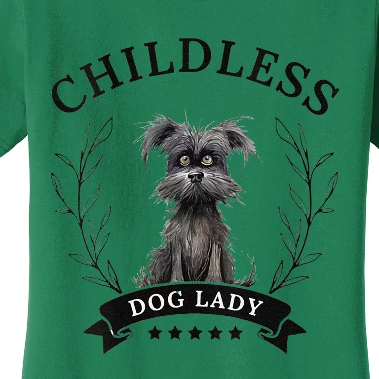 Women Childless Dog Lady For President 2024 Childless Dog Lady Gift Women's T-Shirt