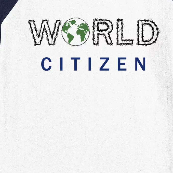 World Citizen Earth Day Global T Gift Baseball Sleeve Shirt