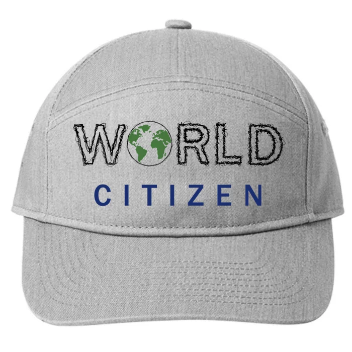 World Citizen Earth Day Global T Gift 7-Panel Snapback Hat