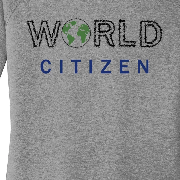 World Citizen Earth Day Global T Gift Women's Perfect Tri Tunic Long Sleeve Shirt