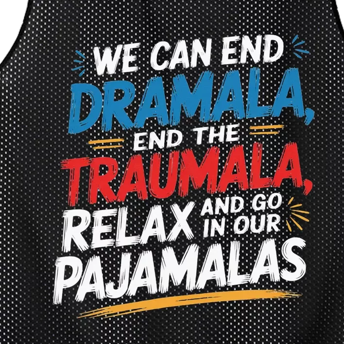 We Can End The Dramala End The Traumala Mesh Reversible Basketball Jersey Tank