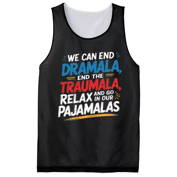 We Can End The Dramala End The Traumala Mesh Reversible Basketball Jersey Tank