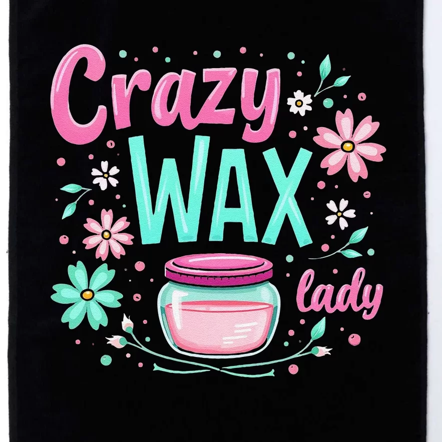 Waxing Cosmetologist Esthetician Crazy Wax Lady Platinum Collection Golf Towel