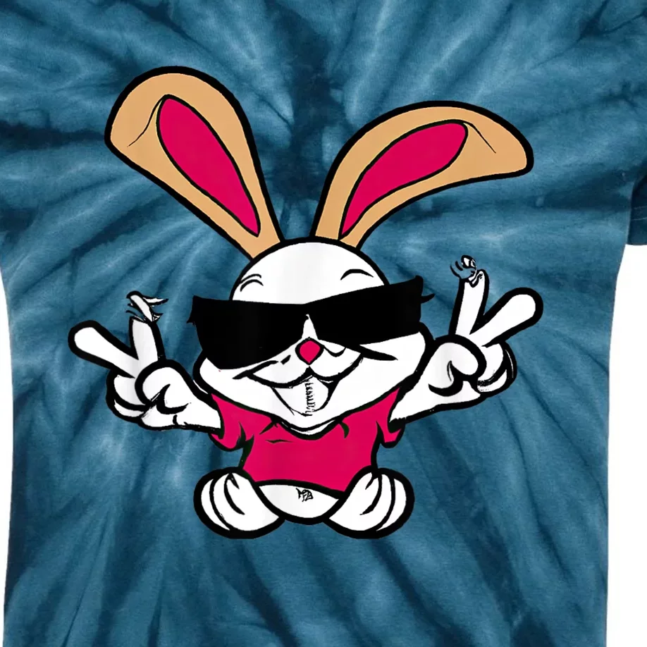 World's Coolest Easter Bunny Kids Tie-Dye T-Shirt