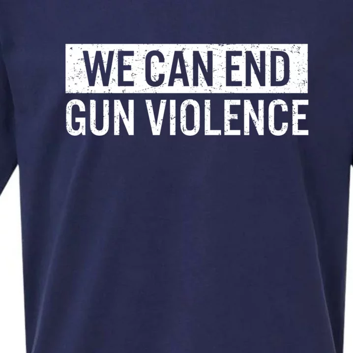 We Can End Gun Violence Sueded Cloud Jersey T-Shirt