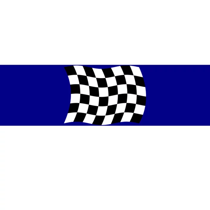 Wavy Checkered Flag Chequered Auto Car Racing Winners Circle Gift Bumper Sticker