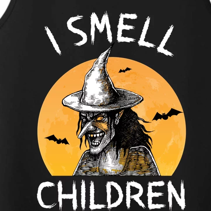 Witch Costume For Moms I Smell Children Halloween Cool Gift Performance Tank