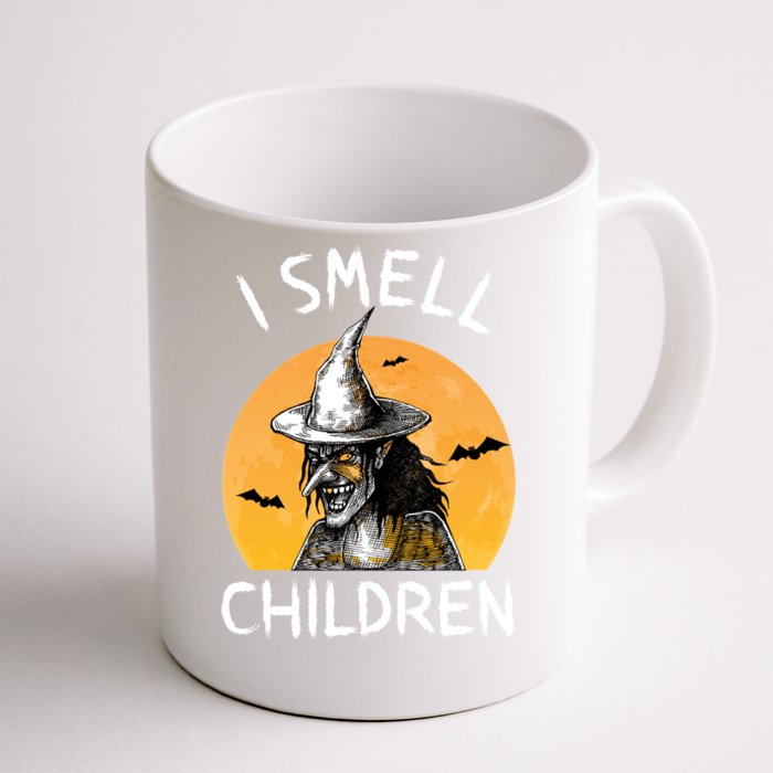 Witch Costume For Moms I Smell Children Halloween Cool Gift Front & Back Coffee Mug