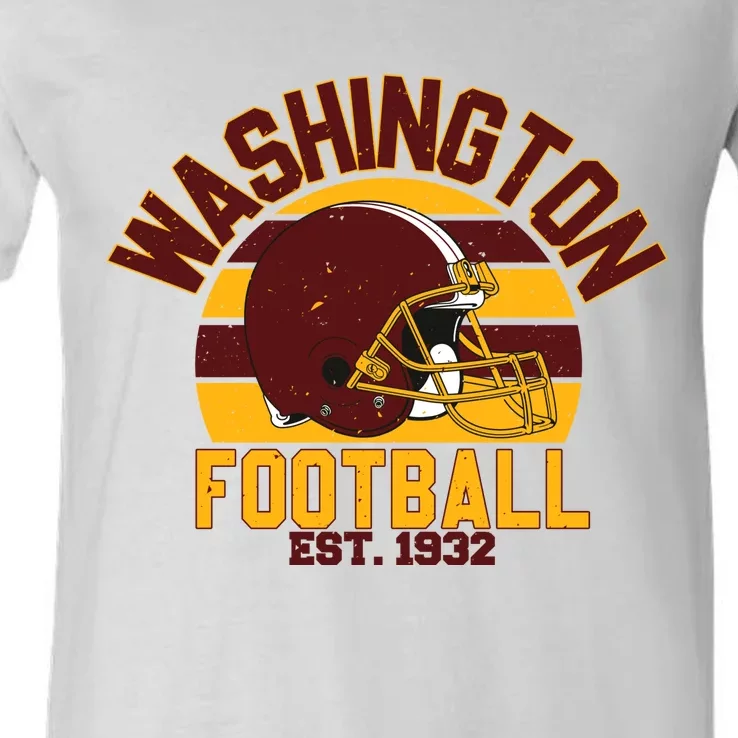 Washington Commanders Football Est 1932 Team Supporter V-Neck T-Shirt