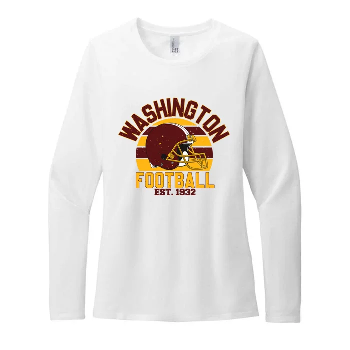 Washington Commanders Football Est 1932 Team Supporter Womens CVC Long Sleeve Shirt