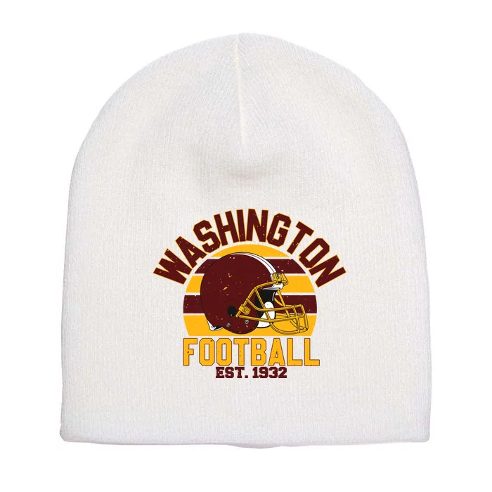 Washington Commanders Football Est 1932 Team Supporter Short Acrylic Beanie