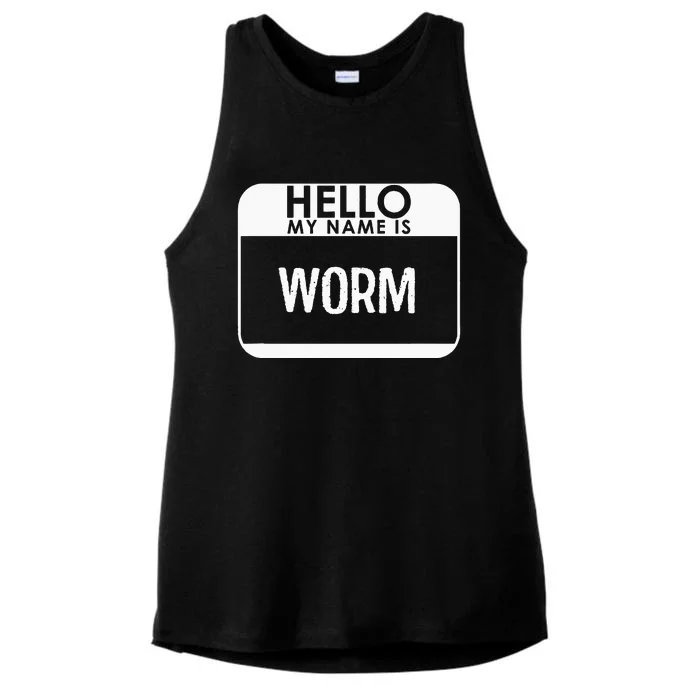 Worm Costume Funny Easy Last Minute Halloween Gift Ladies Tri-Blend Wicking Tank