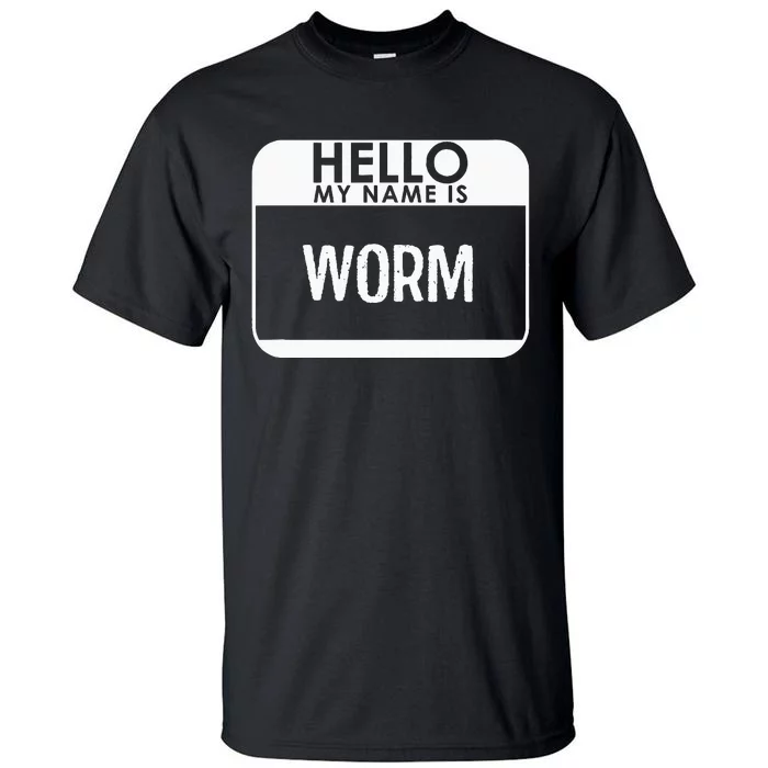 Worm Costume Funny Easy Last Minute Halloween Gift Tall T-Shirt