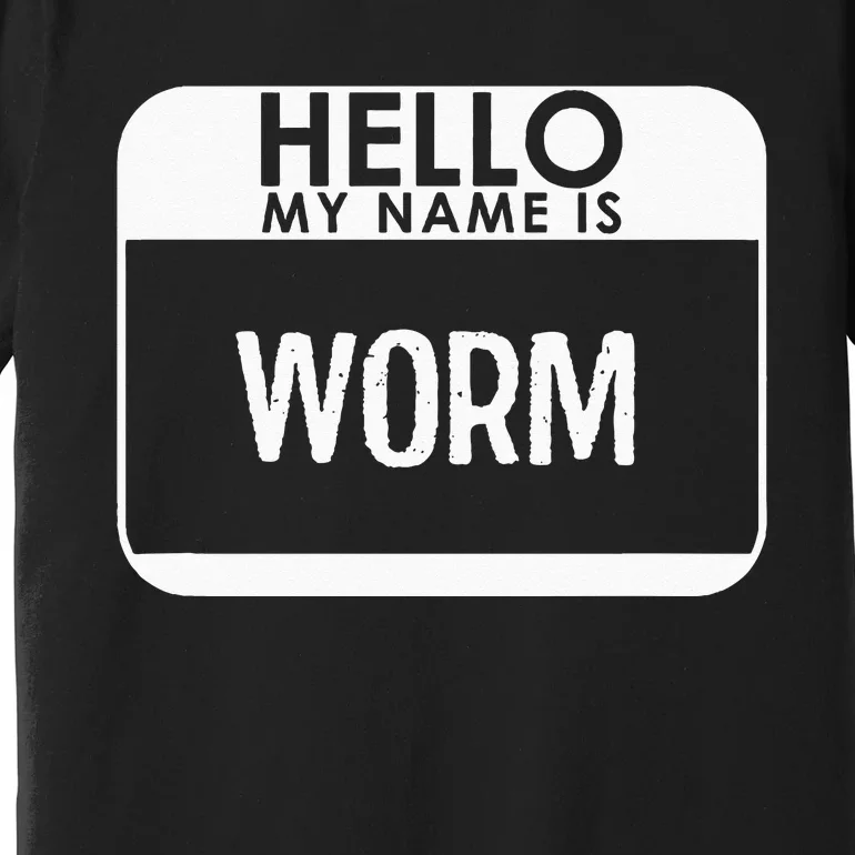 Worm Costume Funny Easy Last Minute Halloween Gift Premium T-Shirt