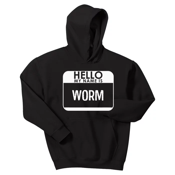 Worm Costume Funny Easy Last Minute Halloween Gift Kids Hoodie