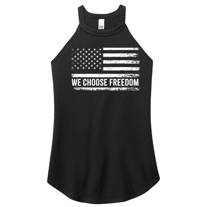 We Choose Freedom Kamalaharris Election Vote 2024 Flag Us Women’s Perfect Tri Rocker Tank