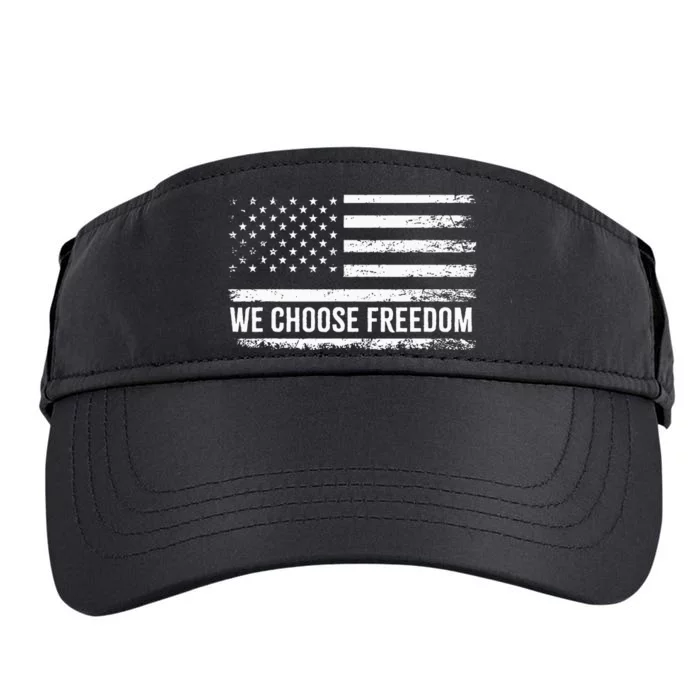 We Choose Freedom Kamala Harris Election Vote 2024 Flag Us Adult Drive Performance Visor