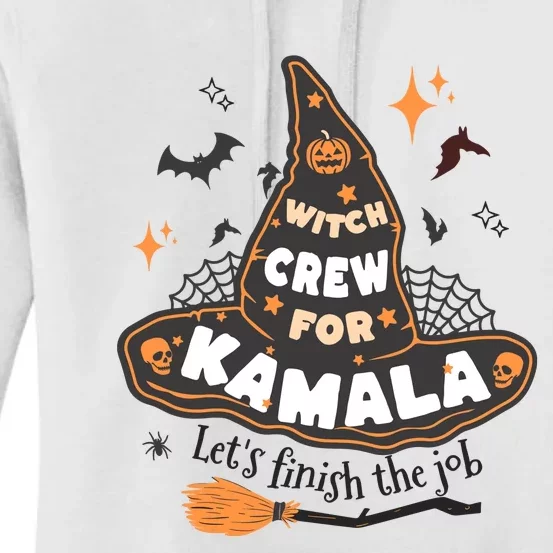 Witch Crew For Harris Halloween Kamala 2024 Women's Pullover Hoodie