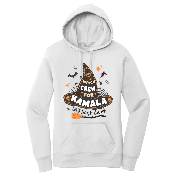 Witch Crew For Harris Halloween Kamala 2024 Women's Pullover Hoodie