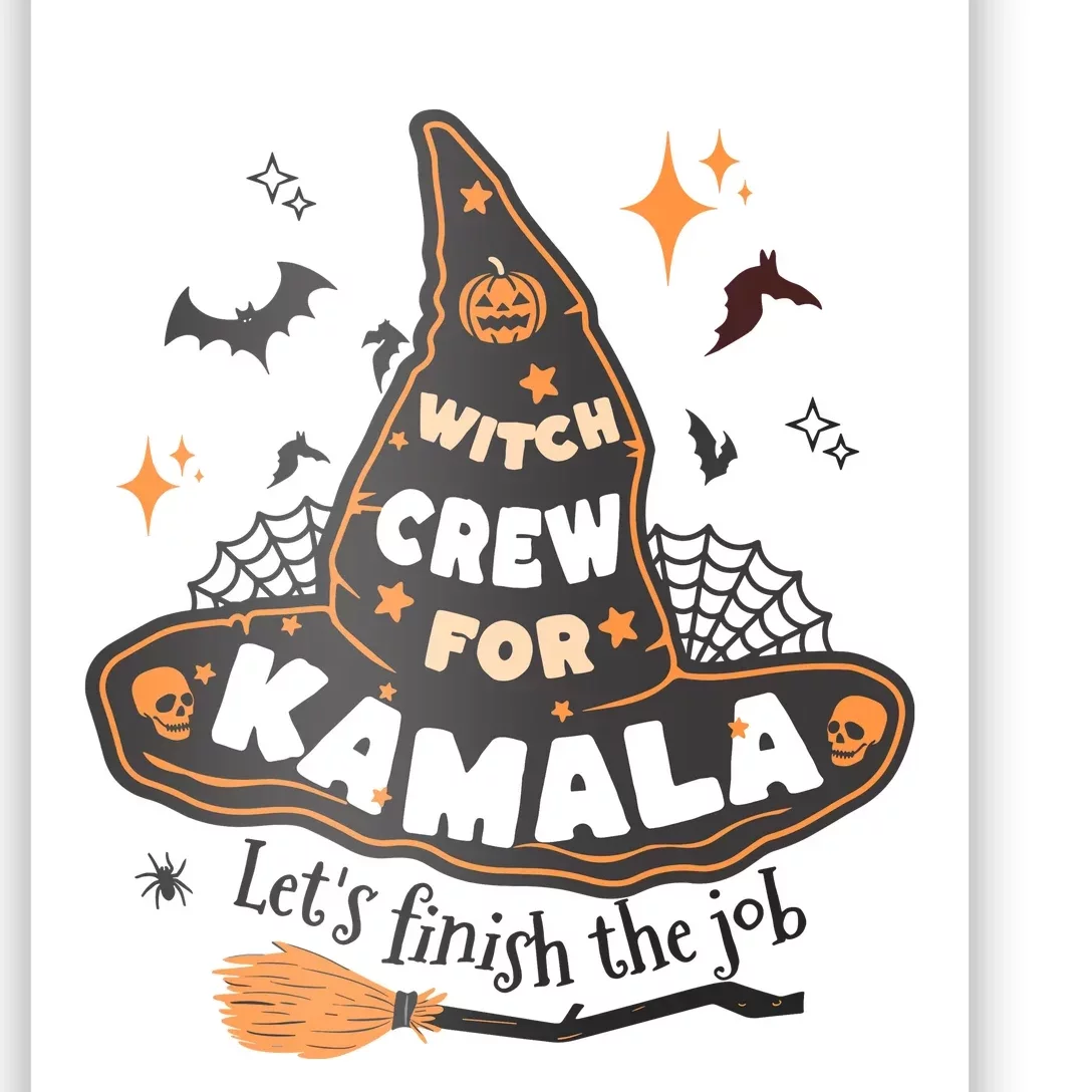 Witch Crew For Harris Halloween Kamala 2024 Poster