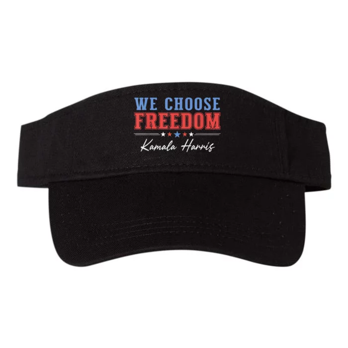 We Choose Freedom Kamala Harris Valucap Bio-Washed Visor