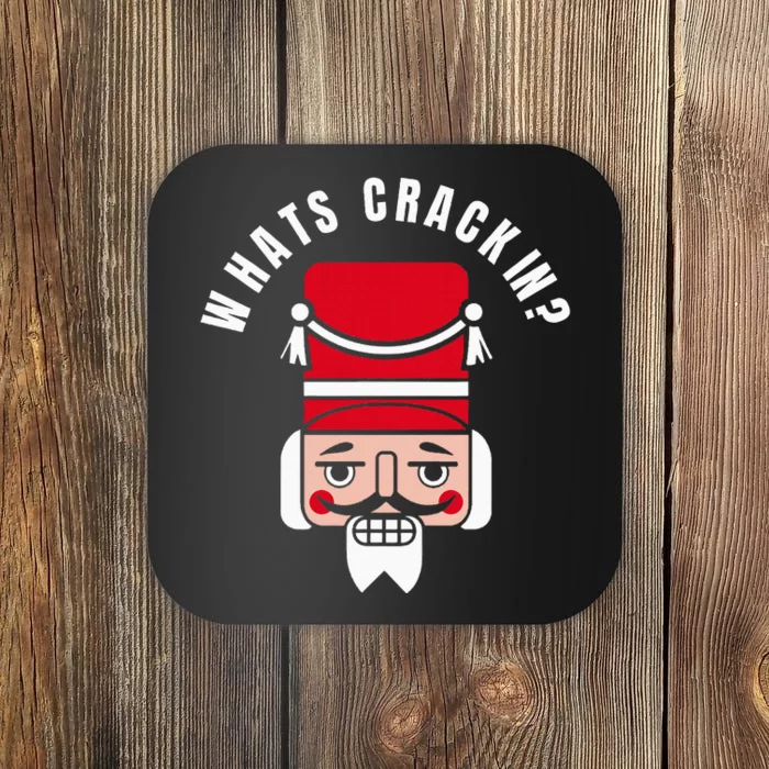 Whats Crackin Funny Christmas Nutcracker Coaster