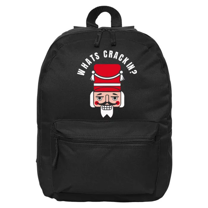 Whats Crackin Funny Christmas Nutcracker 16 in Basic Backpack