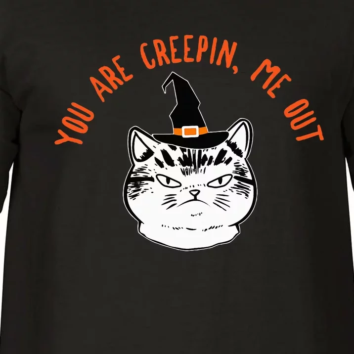 Witch Cat Funny Saying Costume Easy Animal Halloween Gifts Comfort Colors T-Shirt