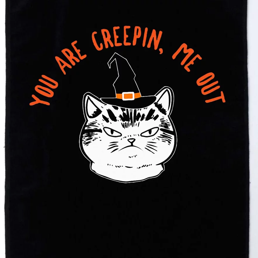 Witch Cat Funny Saying Costume Easy Animal Halloween Gifts Platinum Collection Golf Towel