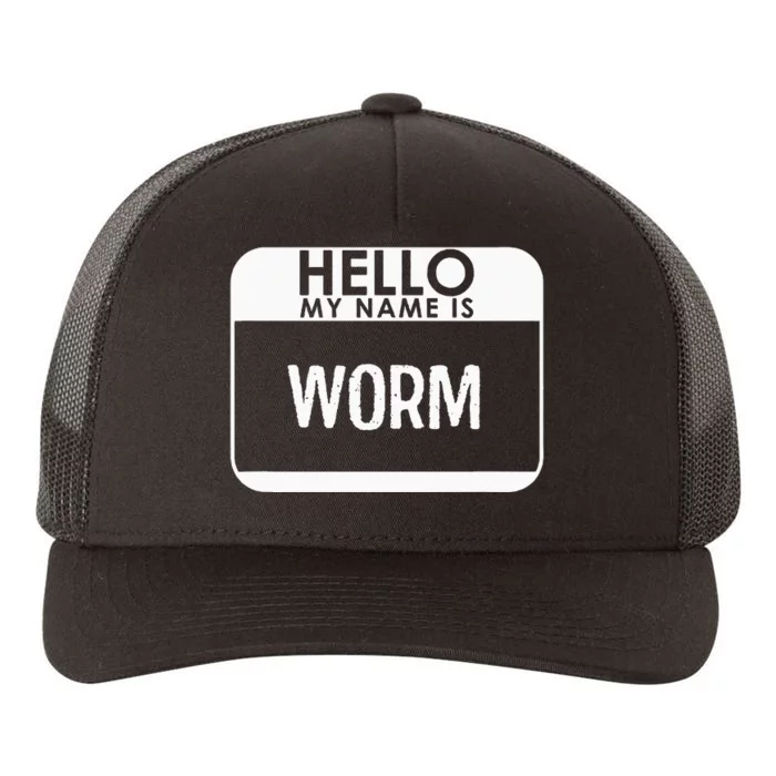 Worm Costume Funny Easy Last Minute Halloween Gift Yupoong Adult 5-Panel Trucker Hat