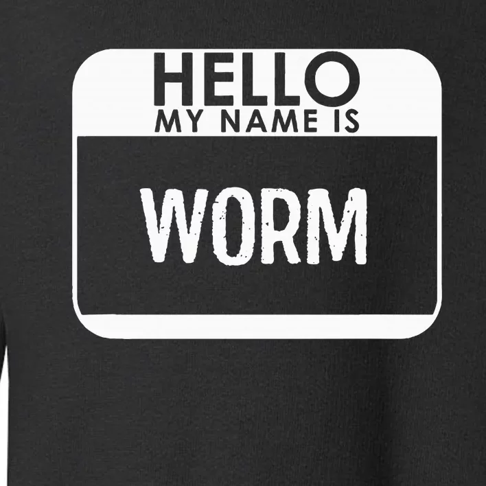 Worm Costume Funny Easy Last Minute Halloween Gift Toddler Sweatshirt