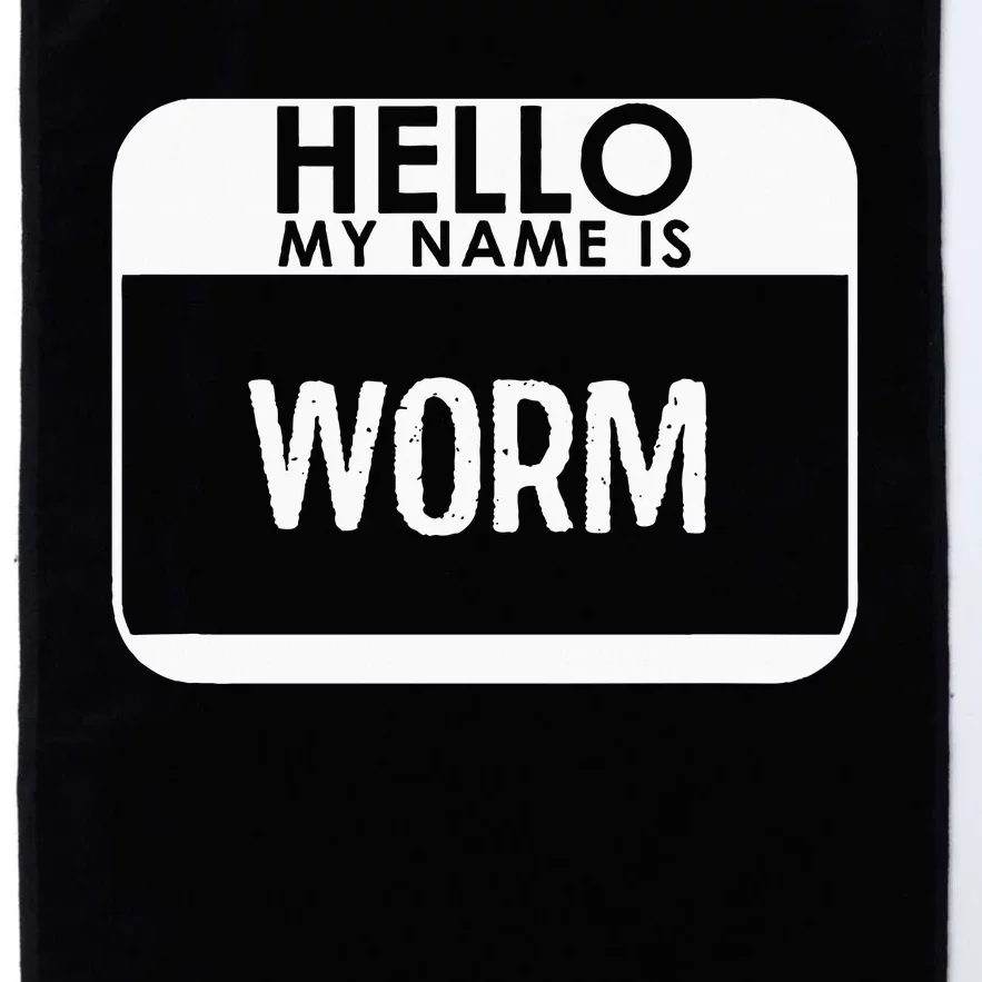 Worm Costume Funny Easy Last Minute Halloween Gift Platinum Collection Golf Towel