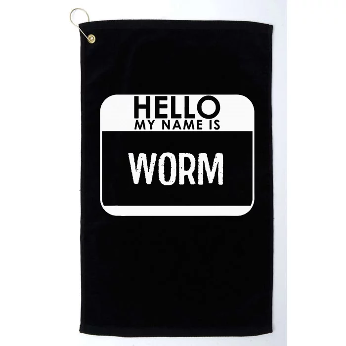 Worm Costume Funny Easy Last Minute Halloween Gift Platinum Collection Golf Towel