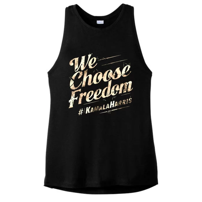 We Choose Freedom Ladies Tri-Blend Wicking Tank