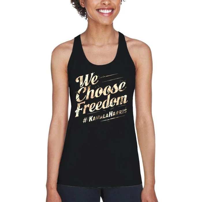 We Choose Freedom Women's Racerback Tank